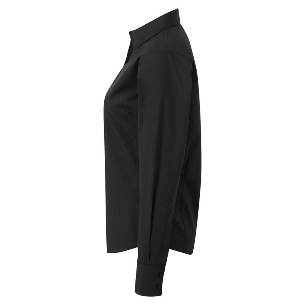 Premier Womens/Ladies Long-Sleeved Shirt / Burgundy